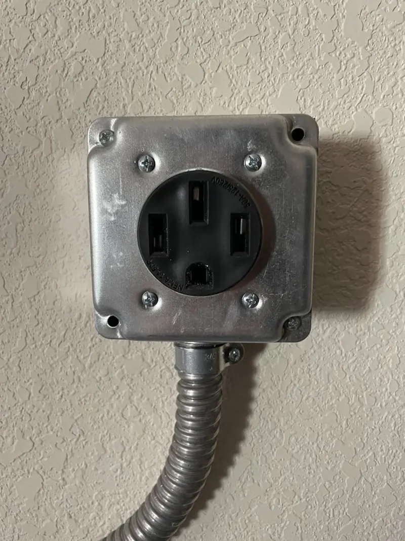 NEMA 14-50 outlet installed for Electrical Panel Upgrade in La Cienega